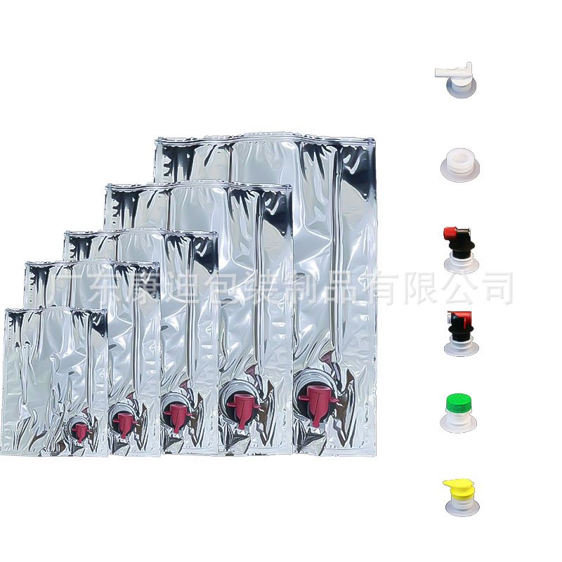 Aseptic Foil Bag-in-Box 1–200 L with Pressure-Resistant, Burst-Resistant Sealed Butterfly Valve for Juice & Wine