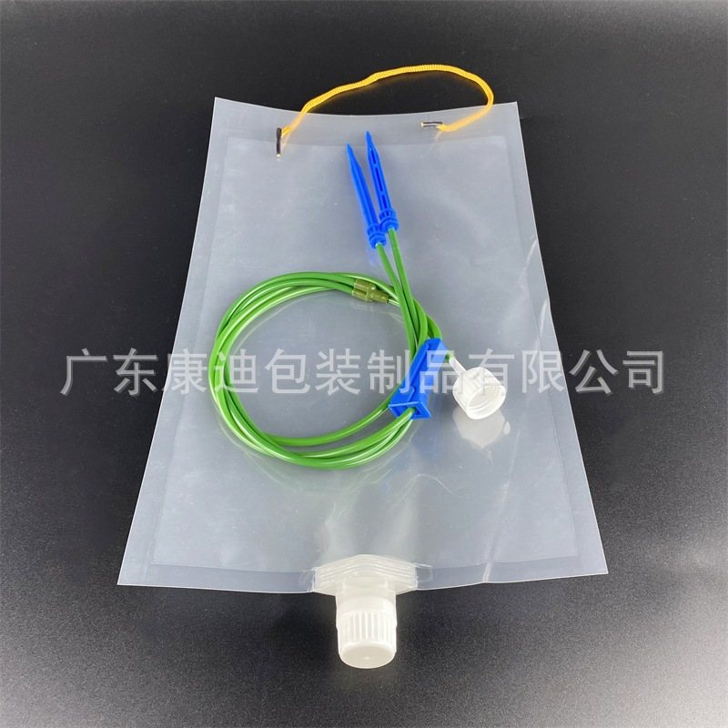 Custom 10 L Dual-Spout Valve Water Pouch for Mineral Water and Liquid Storage