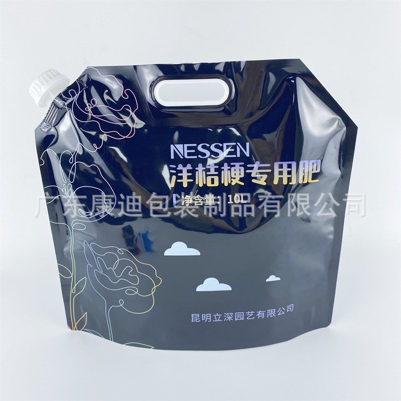 Custom 5 L Aluminium Foil & Pure Aluminium Spouted Stand-Up Liquid Pouch | Large & Small Spout Options