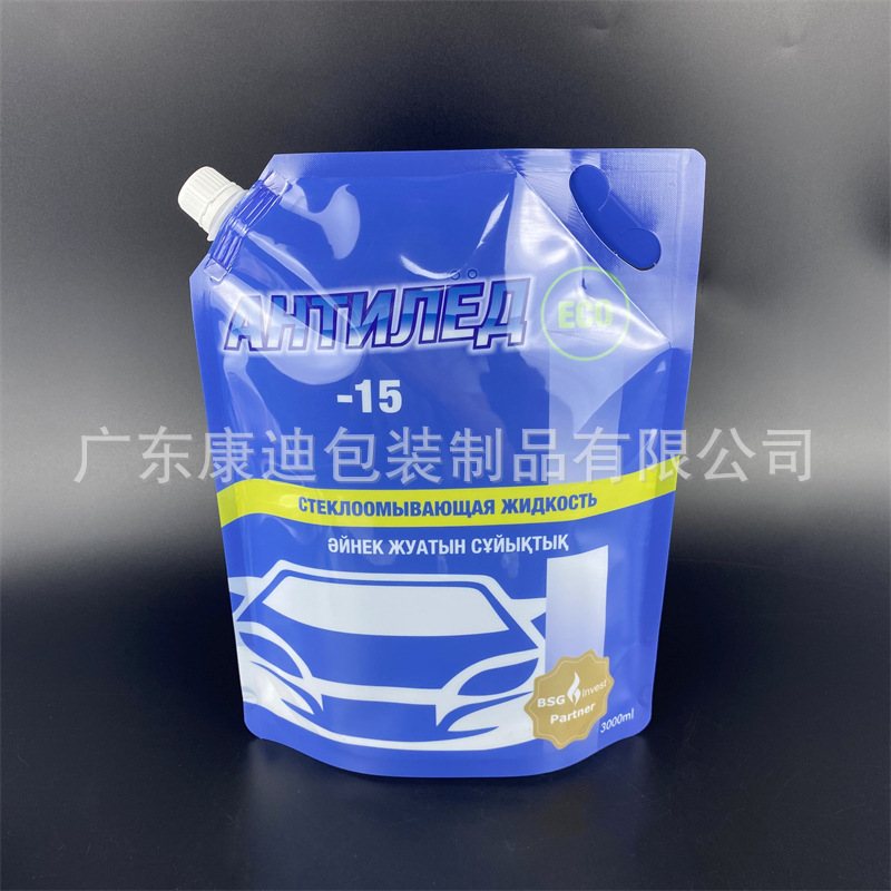 Custom 5 L Stand-Up Spout Pouch with Carry Handle | Metallized & Aluminum Foil Liquid Bag for Outdoor Drinking Water