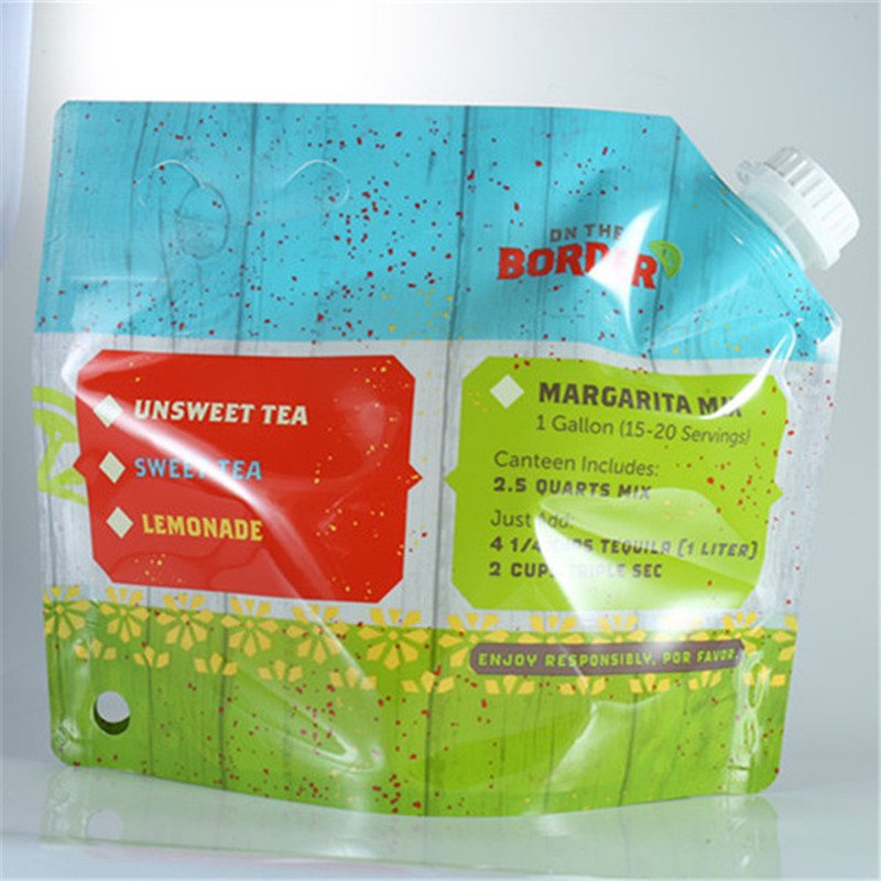 Custom 5 L Stand-Up Spout Pouch with Carry Handle | Metallized & Aluminum Foil Liquid Bag for Outdoor Drinking Water