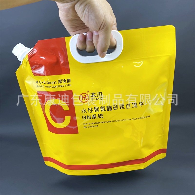 Clear Laminated Stand-Up Spout Pouch for Waterproof Coatings & Household Liquids (3 L / 5 L, Custom Print)