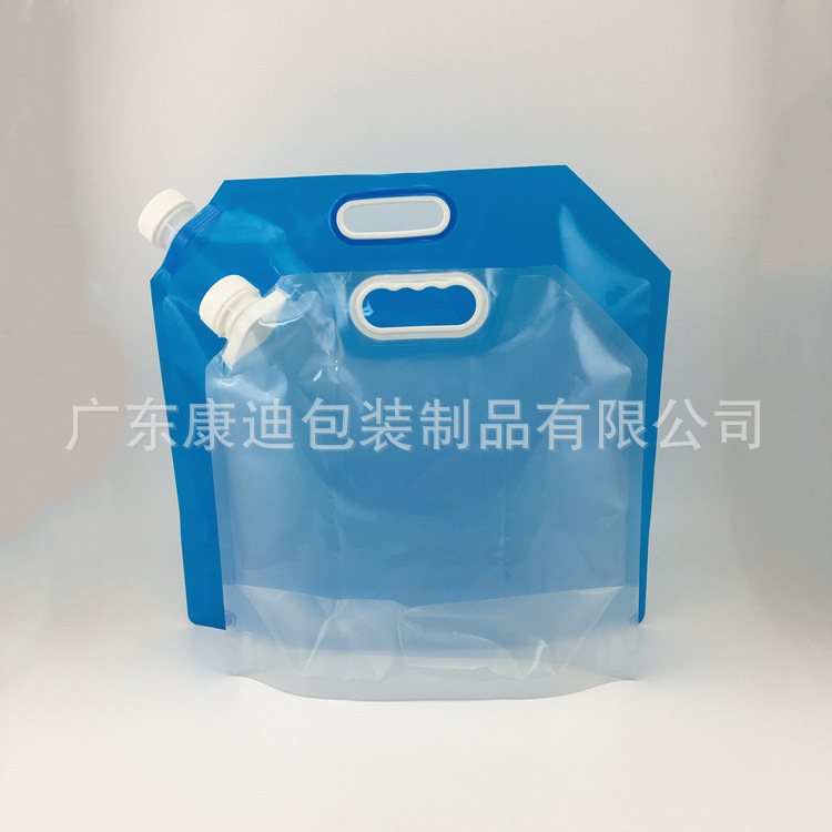 5 L Transparent Laminated Temperature-Resistant Spout Stand-Up Pouch for Building Materials, Tile Adhesive & Chemical Liquids