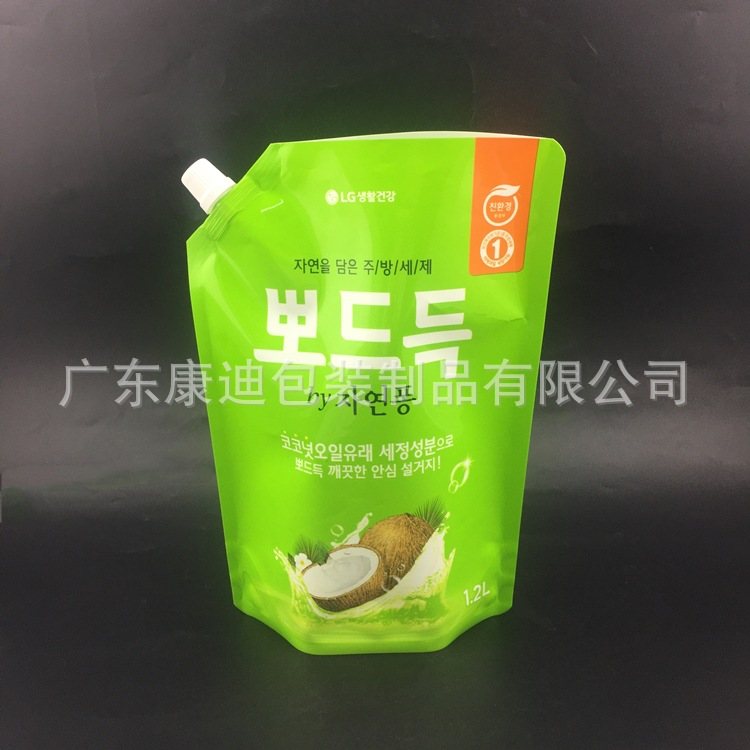 3 L / 5 L / 10 L Clear Stand-Up Spout Pouches for Waterproof Coating & Tile Adhesive | Laminated, Large/Small Screw-Cap Spout, Hand-Carry