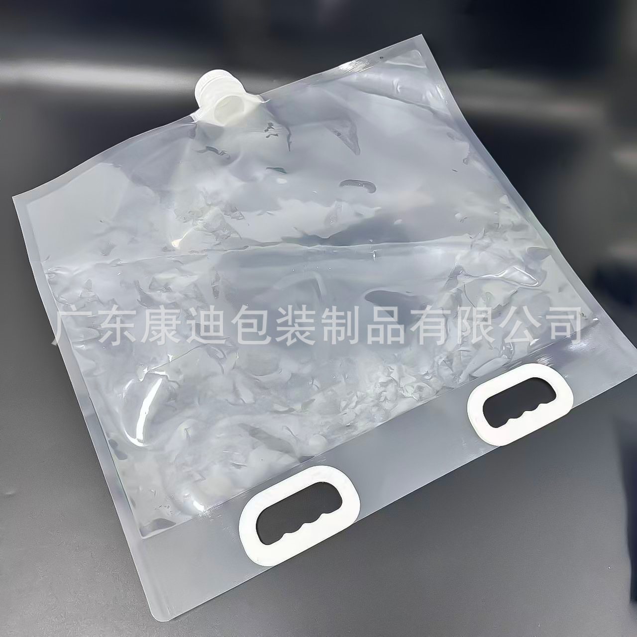 Custom 3 L / 5 L Light-Blocking Drinking-Water Stand-Up Spout Pouch with Carry Handle