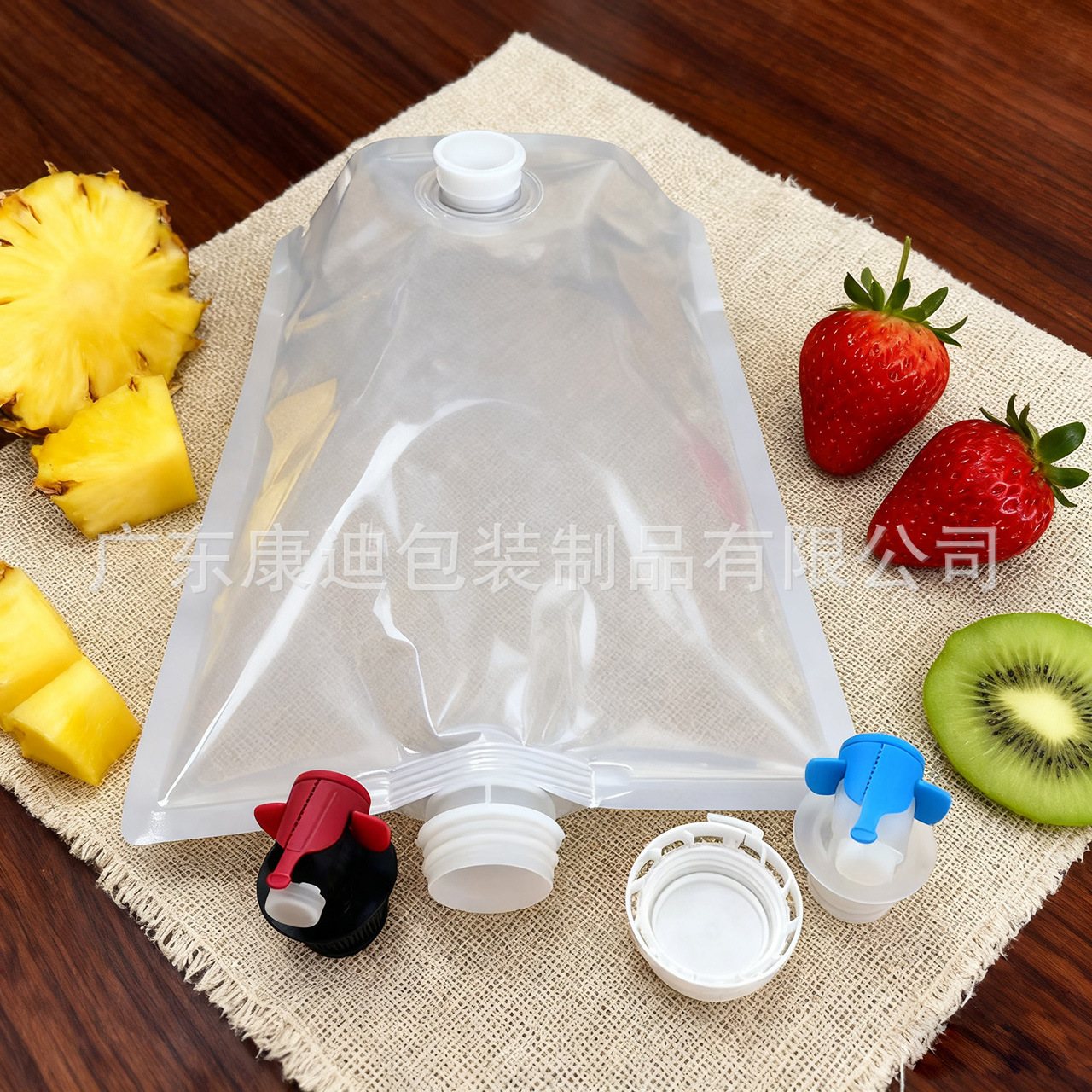 Factory-Custom 1–20 L Food-Grade Liquid Pouch with Eco-Friendly Handle & Stand-Up Spout for Liquid Foods and Water
