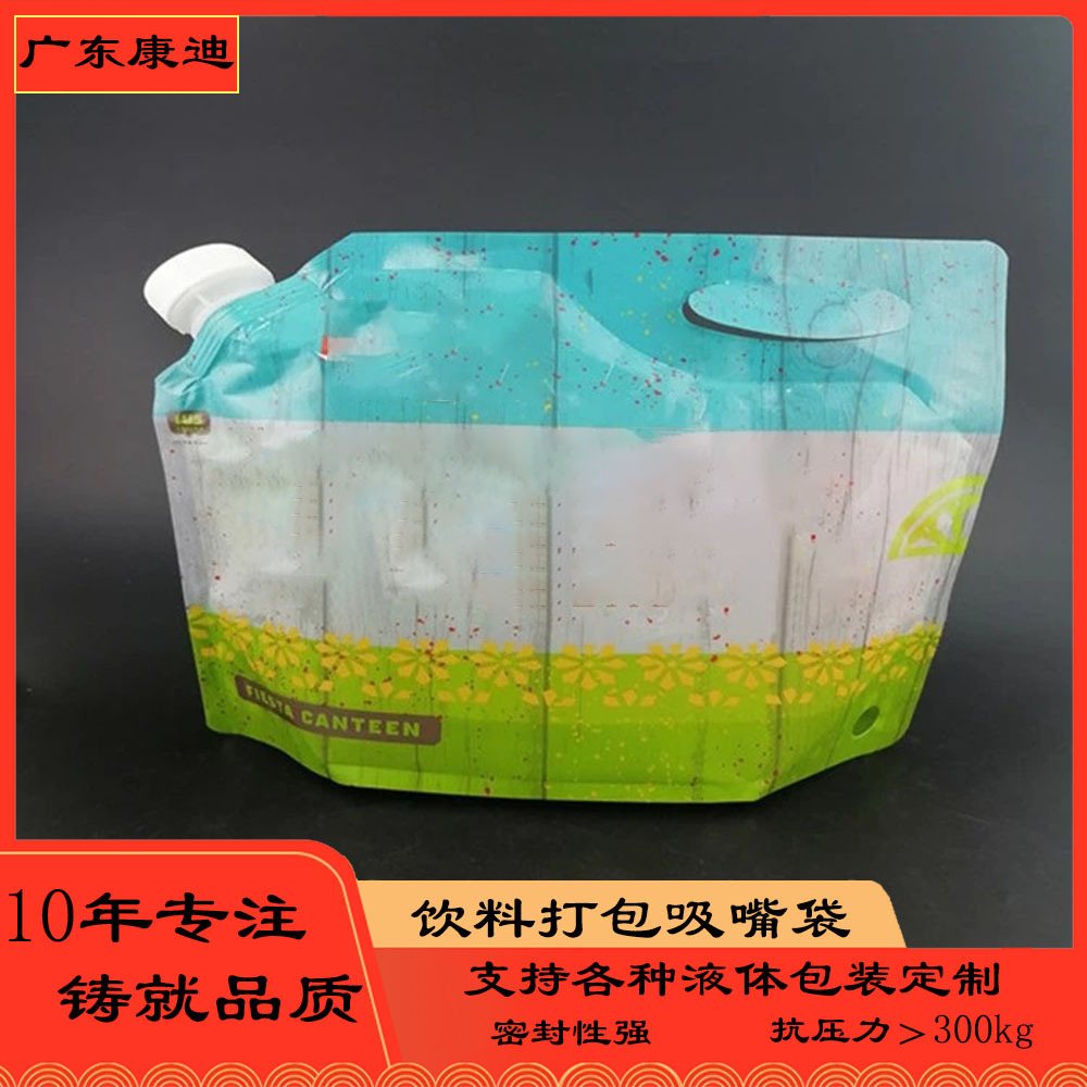 5 L Stand-Up Spout Pouch for Dish Soap, Produce Wash & Laundry Detergent | Custom Spout Size