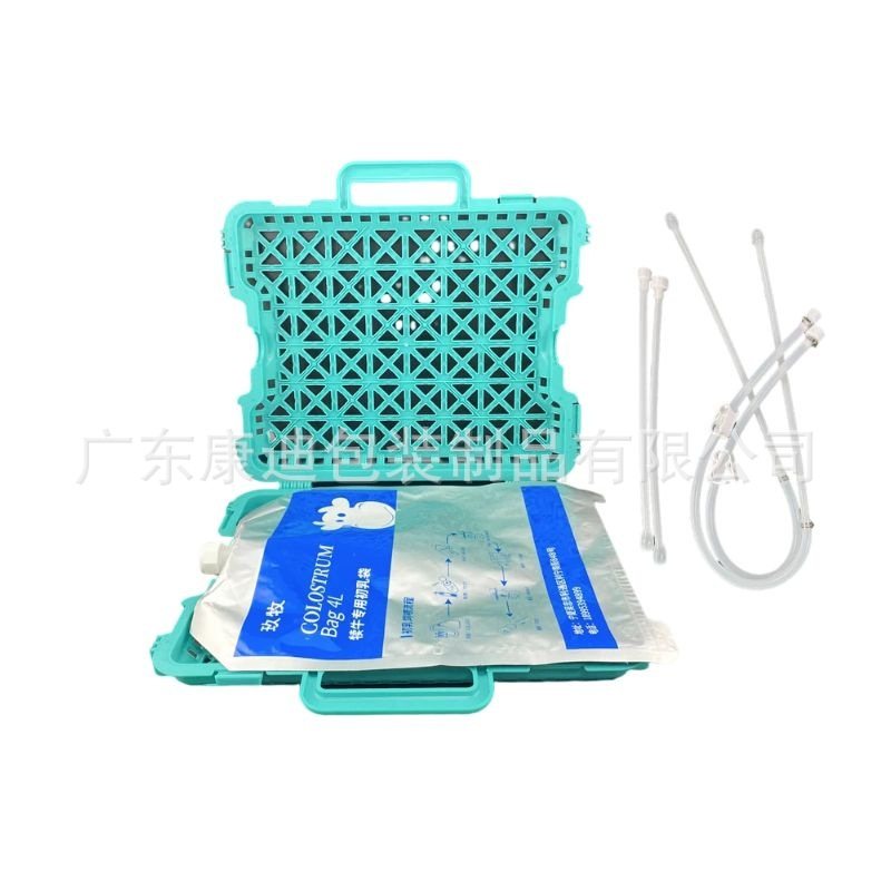 4 L Bovine Colostrum Spout Pouch with Drench Tube & Outer Frame | Calf Milk Liner