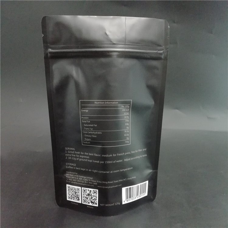 Custom Resealable Stand-Up Zipper Pouch for Nuts & Snacks | Laminated PE Three-Side-Seal Food Bag