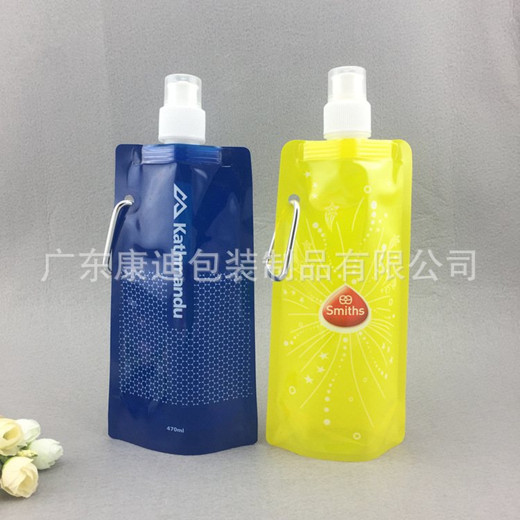 5350ML Custom Aluminium-Laminated Spout Pouch for Hydrogen-Rich Water & Juice – Four-Side Seal Small-Volume Liquid Bag