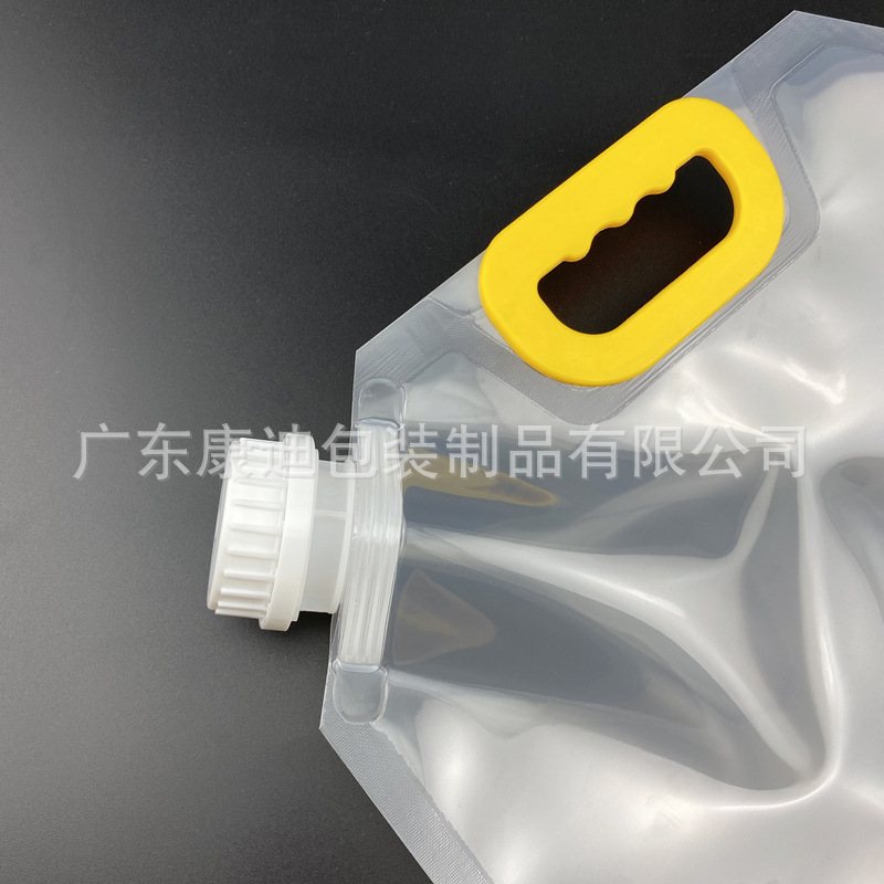 Custom Four-Side-Seal Foil Spout Pouch | 1–10 L Liquid Packaging for Juice & Hydrogen-Rich Water
