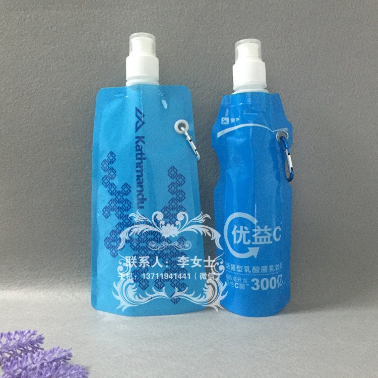 300 ml Four-Side-Seal Foil Spout Pouch | Factory-Direct Liquid Packaging for Fruit Tea, Glacier Water & Hydrogen-Rich Water