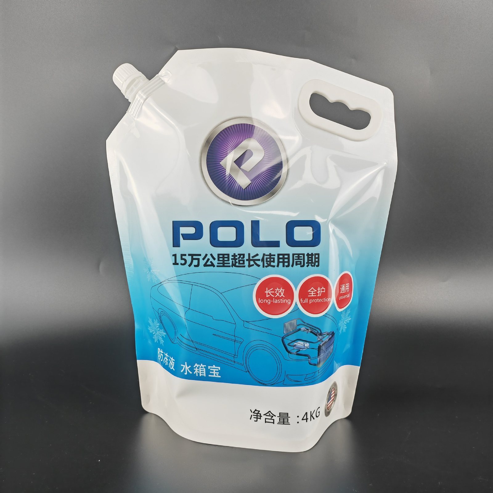 Custom 2 L Butterfly-Valve Spout Pouch for Juice & Red Wine | BIB Double-Gusset Liquid Bag with Handle