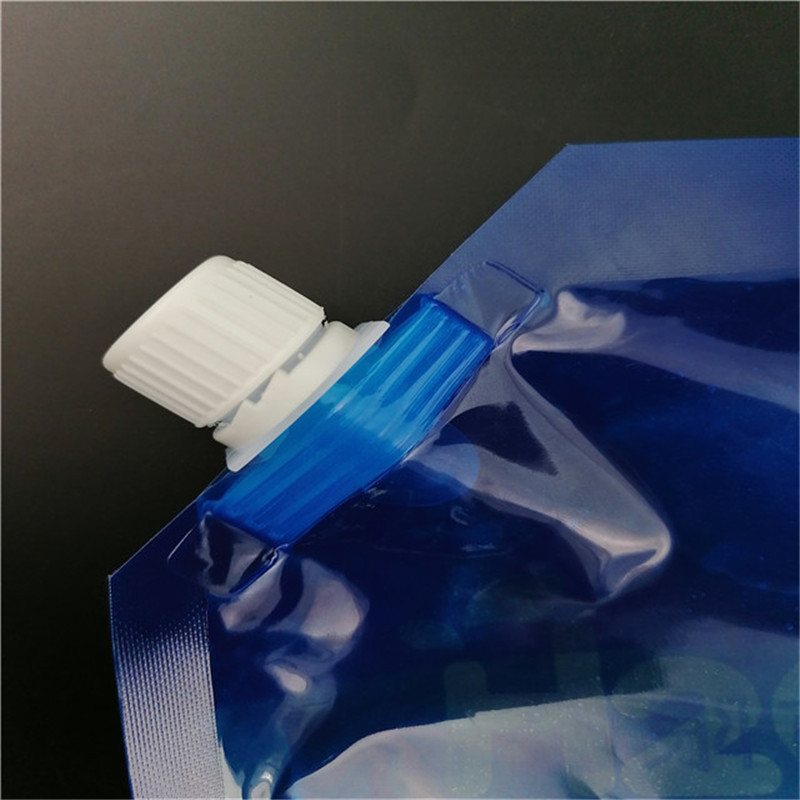 1–5 L Aluminum Foil Double-Gusset Stand-Up Pouch with Butterfly Valve Spout for Wine Bag-in-Box