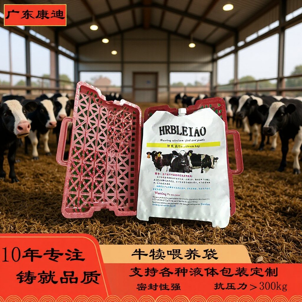3.5 L / 5 L Foil Spout Pouch for Bovine Colostrum | Custom Calf Drench & Chiller Bag