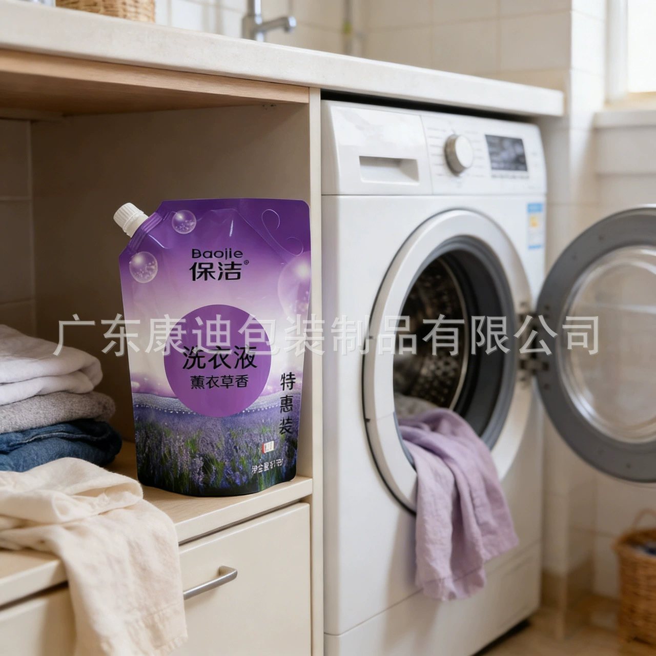 Custom Stand-Up Spout Pouch for Laundry Detergent | 1–1000 ml Foil Laminate Liquid Bag