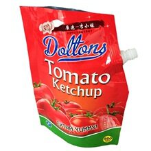 Custom Color-Printed Spout Pouch for Jelly, Juice & Milk | 1–1000 ml Laminated Beverage Bag