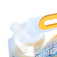 Custom 1–1000 ml Milky-White PE Laminated Stand-Up Spout Pouch for Body Lotion & Mask Liquids