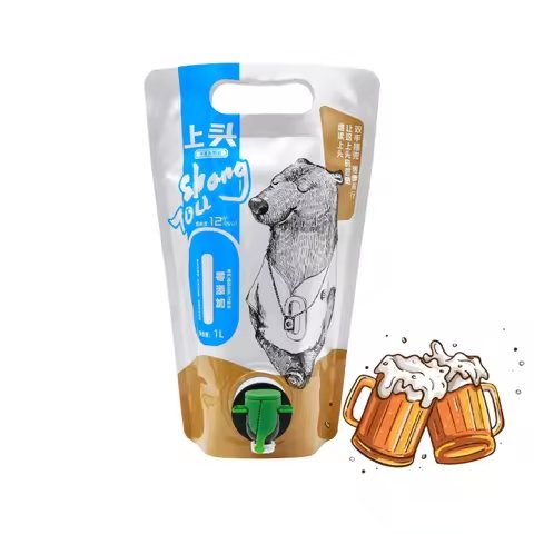 5 L Hand-Carry Stand-Up Spout Pouch | Laminated Small-Bore Liquid Packaging Bag