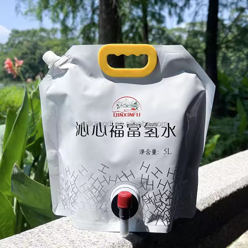 1–1000 ml Composite Clear Stand-Up Spout Pouches for Soy Milk & Juice — Commercial Liquid Packaging