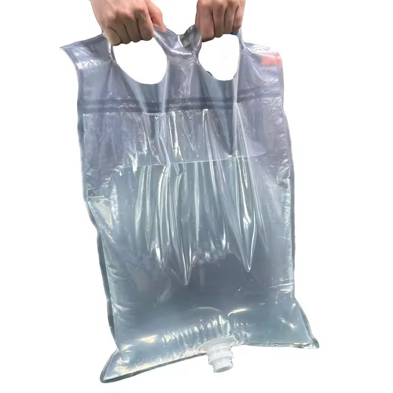 2 kg Custom Milky-White Spout Stand-Up Pouch for Automotive Antifreeze | Handled PE Laminate Liquid Bag