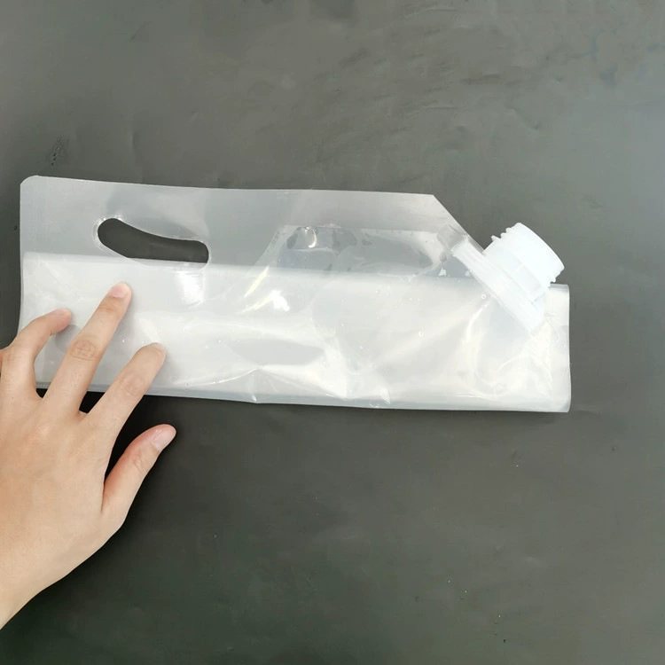 480ml Foldable Spout Liquid Pouch for Cycling Hydration & Sports Drinks — Food-Grade Laminated 100ml–5L, Custom Brand Printing