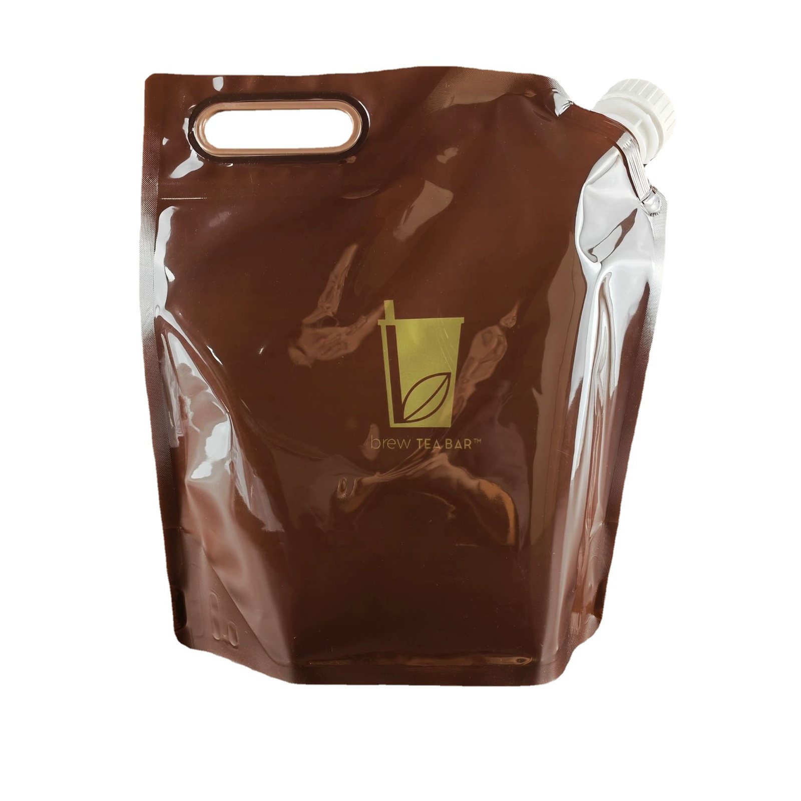 300ml Pure White Flat Spout Pouch for Body Wash Samples | Trial-Size Liquid Packaging