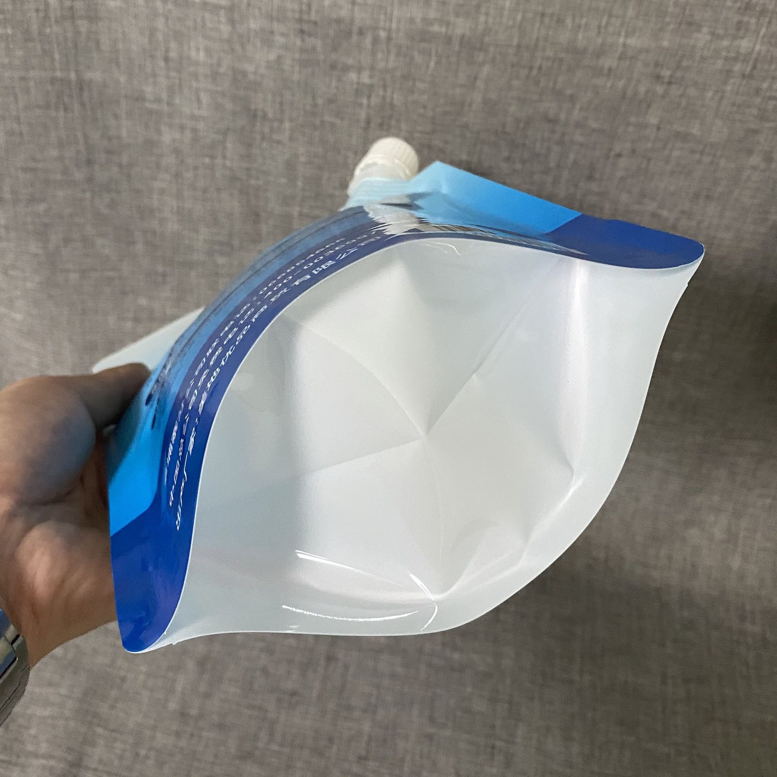 Custom Stand-Up Spouted Soap Pouch for Chemical Liquids | Gravure-Laminated, Pressure-Resistant, Leak-Resistant