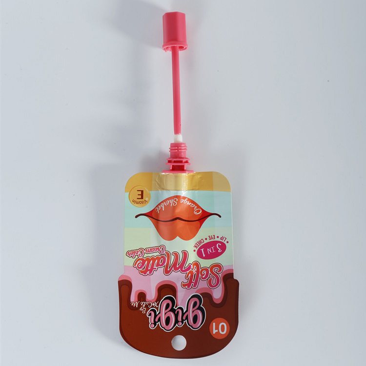 500ml Hair Oil Spout Pouch — Milky White PE Foil/Metallized Stand-Up Bag for Personal Care, 100ml–5L Custom Print