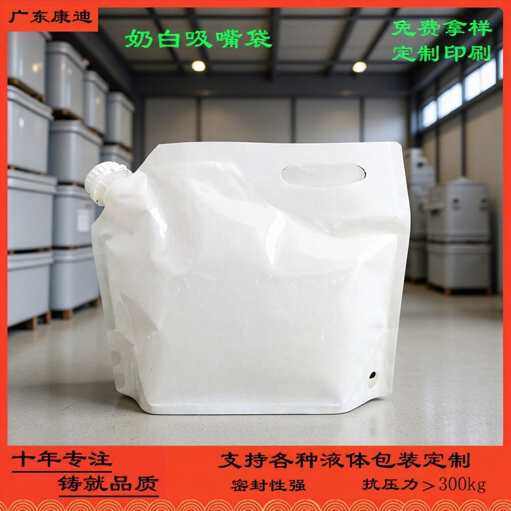 Food-Grade High-Barrier Double Stand-Up Pouches, 100ml–5L, Butterfly Valve, Spout or Zipper for Juice, Wine, Vinegar Liquid Filling