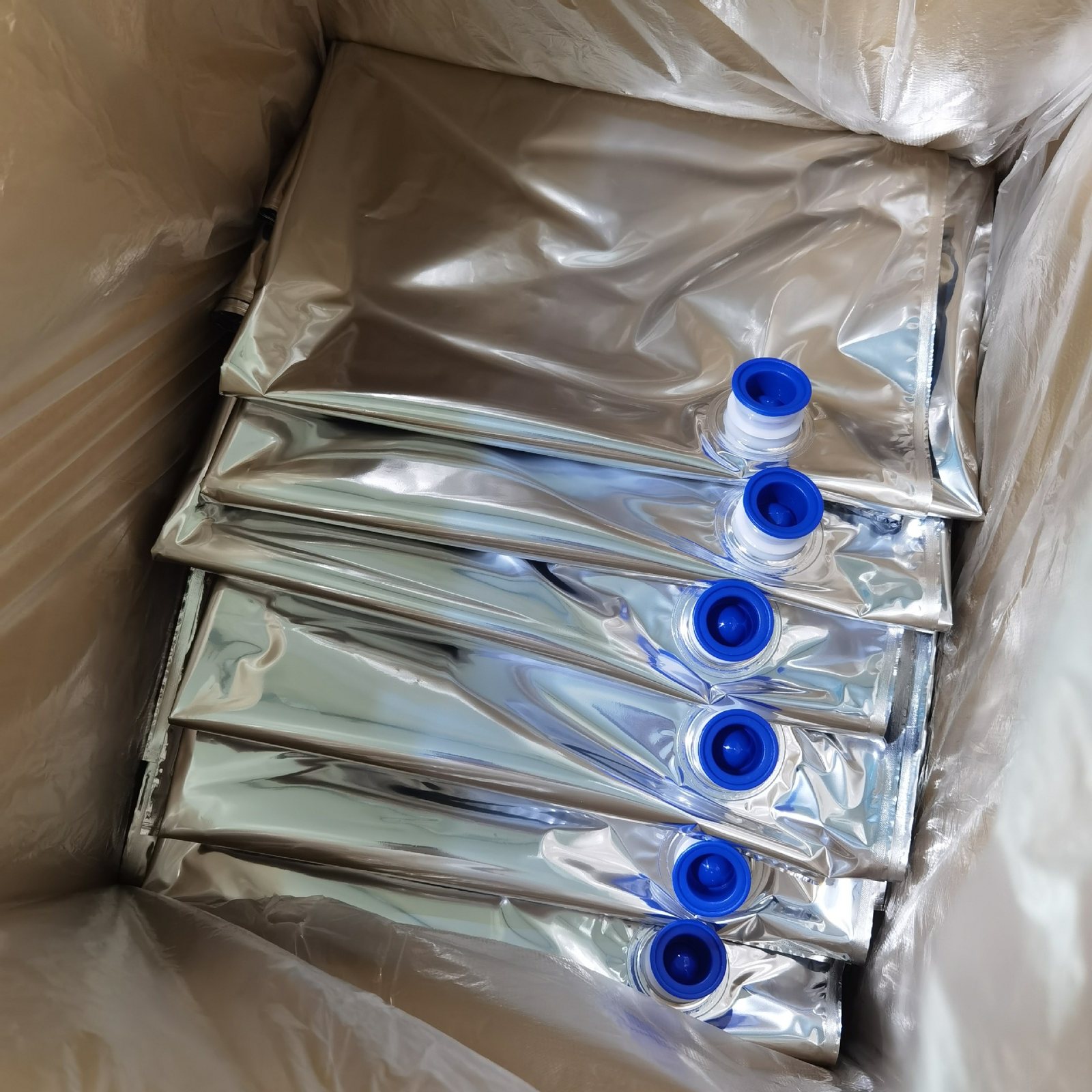100ml–5L Food-Grade Aluminum Foil BIB Bag-in-Box Pouch with Butterfly Valve, Double Bottom Gusset, 1-8 Colour Printing for Coffee, Wine, Juice