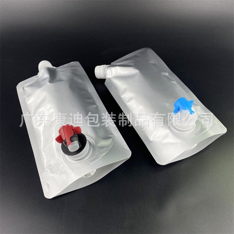 100ml–5L Custom Double Stand-Up Pouches for Juice & Liquid Packaging — High-Barrier Aluminium Foil Laminate, Spout Options, 1–8 Colour Gravure