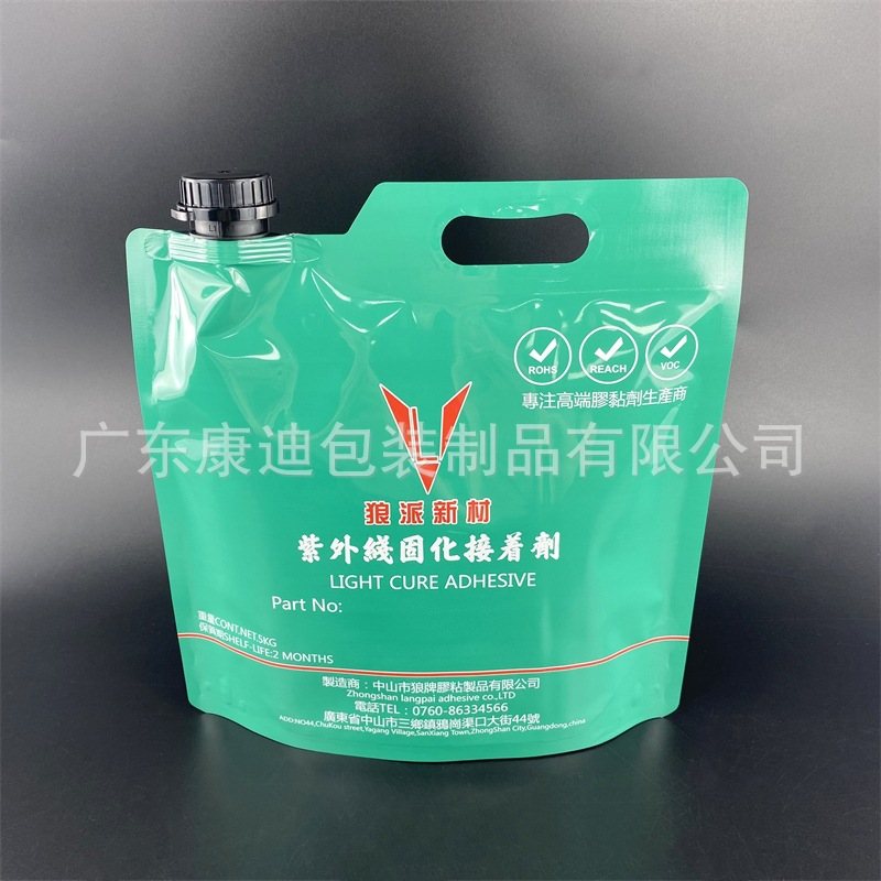 Vehicle Urea & Lubricant Packaging: Custom Large-Capacity PET/NY/PE Double Stand-Up Spouted Pouch with Handle, 100ml–5L