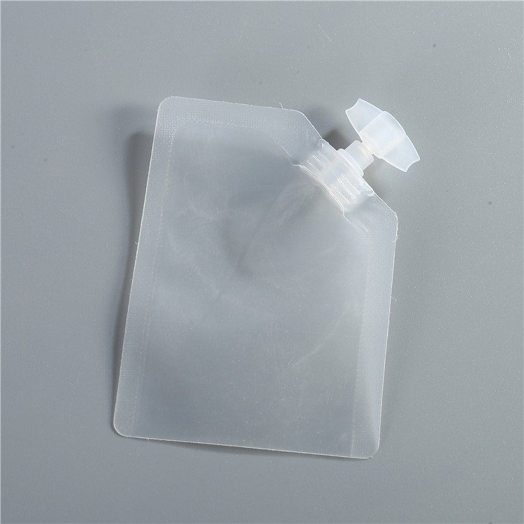 Custom-Printed Double Stand-Up Clear Spout Pouches Supplier | Food-Grade PET/PE or PA/PE Laminates, 100ml–5L, for Soy Milk, Juice and Liquid Foods