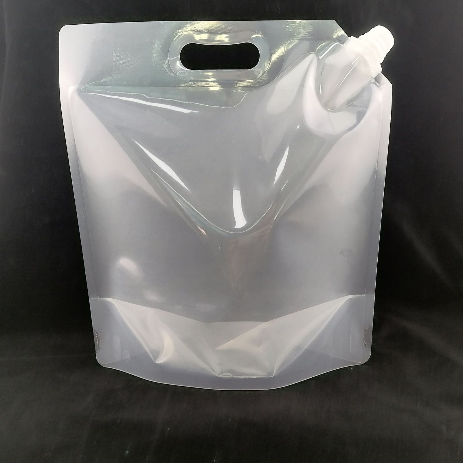 100 g–5 kg Clear-Window Spouted Stand-Up Pouches with Carry Handle — Custom Food-Grade Bags for Rice, Grains & Pet Food