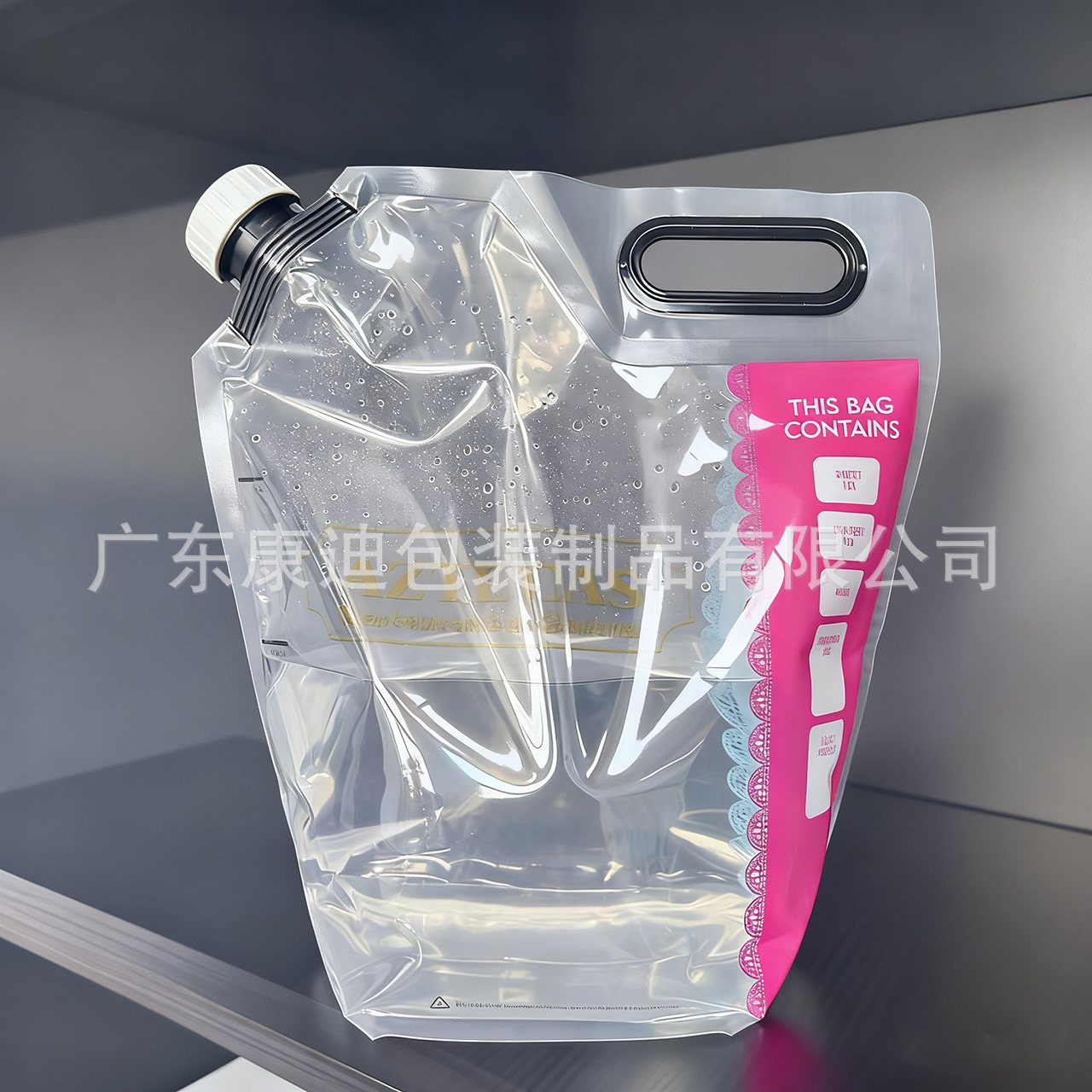 100ml–5L Clear Stand-Up Spout Pouches for Liquid Refills — Food-Grade PET/PE & PA/PE Laminated, 1–8 Colour Custom Gravure Printing