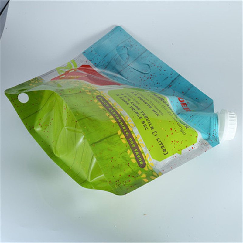 5kg Liquid Organic Fertilizer Dual-Spout Stand-Up Pouch — Custom-Printed PET/NY/PE Laminate Packaging for 1–5kg Filling