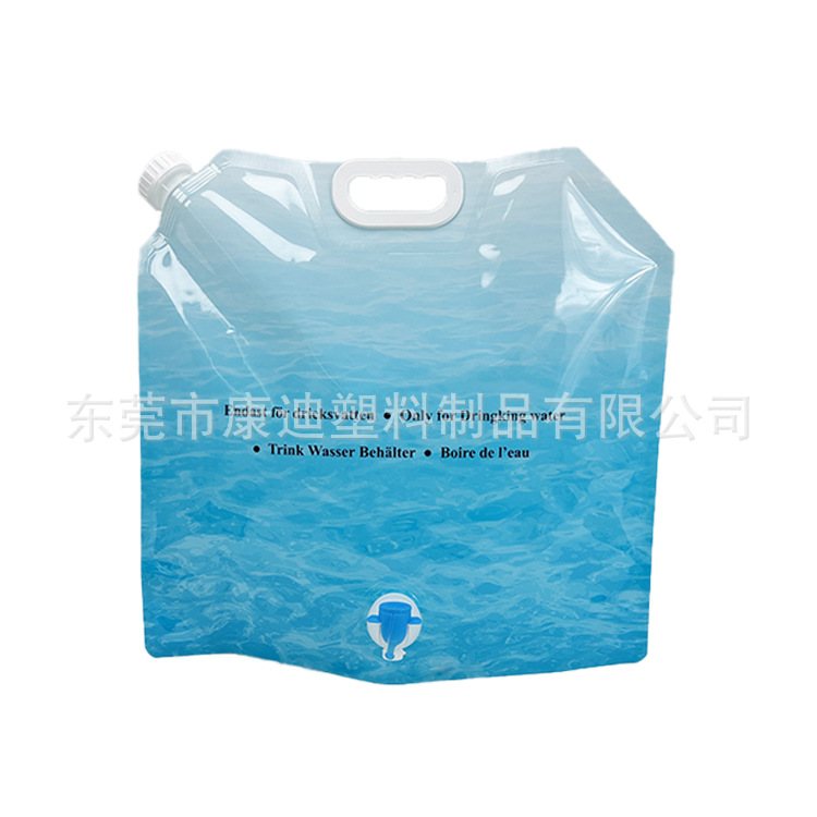 Liquid Packaging: 100ml–5L Clear Double Stand-up Spouted Pouches with Freezer-Safe Multi-Layer Film for Juice, Soy Sauce & Oil