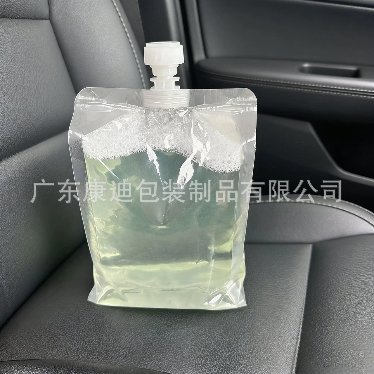 500ml Laundry Detergent & Fabric Softener Packaging: PET/PE Matte Soft-Touch Spout Stand-Up Pouch, 100ml-5L Custom Liquid Bags