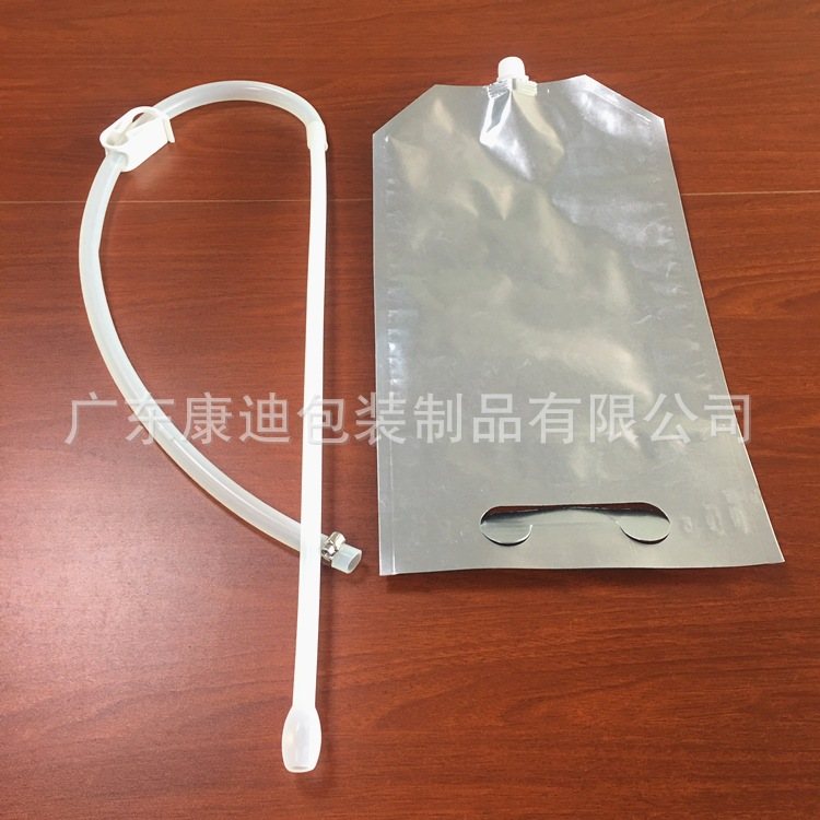 100ml-5L Cold-Resistant Calf Colostrum Spout Pouches with Optional Guide Feeding Tube - Multilayer PE Bags for Milk Replacer & Drench Feeding