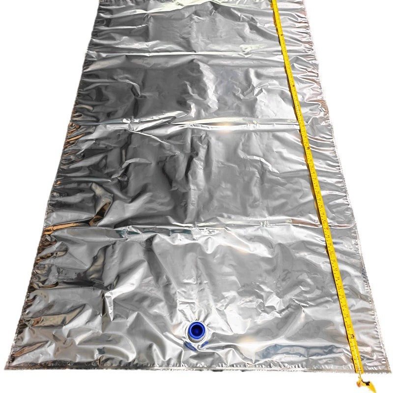 1L–20L Aluminium-Foil-Laminated High-Barrier BIB Vacuum Bags with Food-Grade Spout Fitment for Post-Mix Syrup, Wine & Fruit Pulp