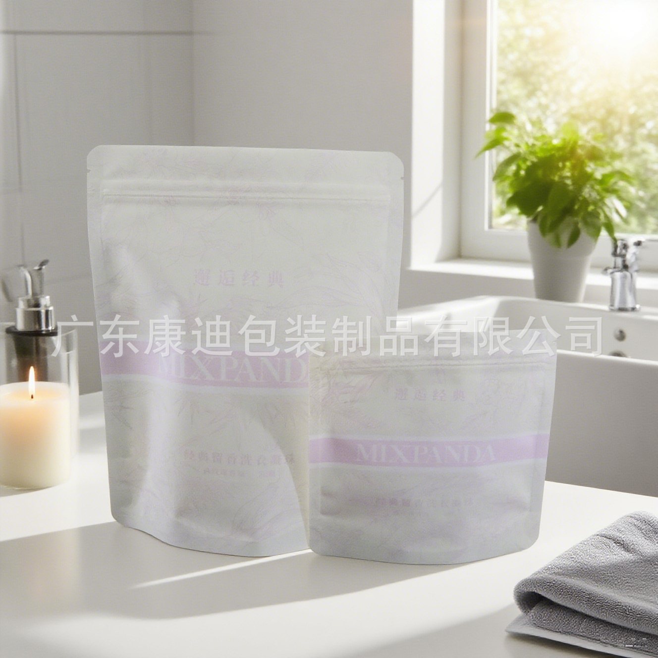 Hair Dye Refill Packaging: 800 ml Aluminum Foil Self-Seal Zipper Pouch with Spout, 100 ml–5 L Custom