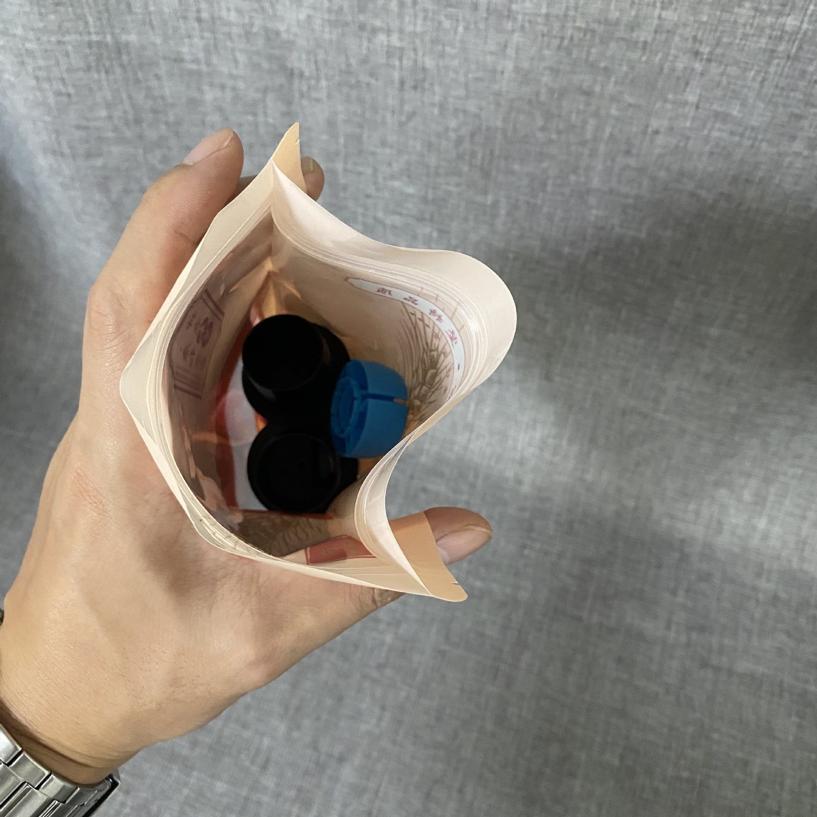 750ml Stand-Up Three-Side-Seal Zipper Pouch for Snacks and Dried Fruit — PET/PE, Custom Printed