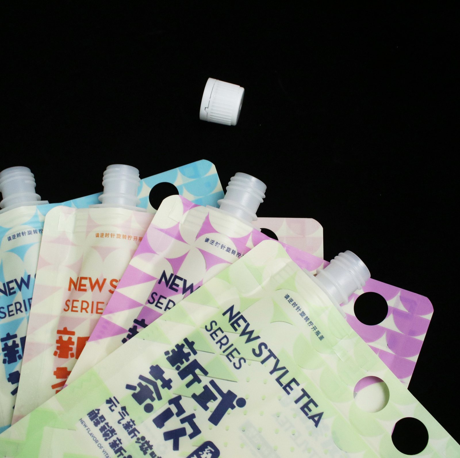 750ml Stand-Up Three-Side-Seal Zipper Pouch for Snacks and Dried Fruit — PET/PE, Custom Printed