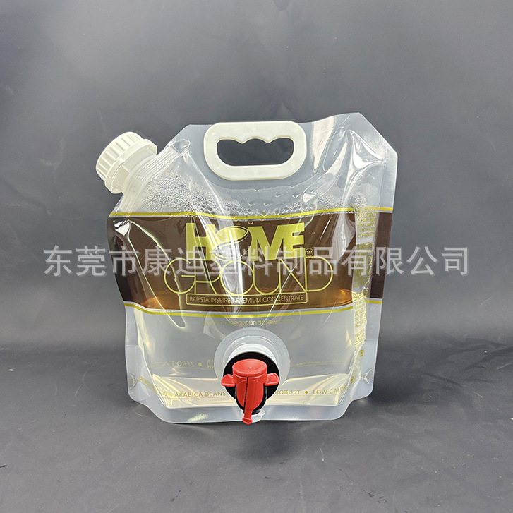 100ml–5L High-Barrier Aluminium Foil & Metallised Stand-Up Spout Pouches for Wine, Spirits & Juice, Custom PET/NY/PE Laminated