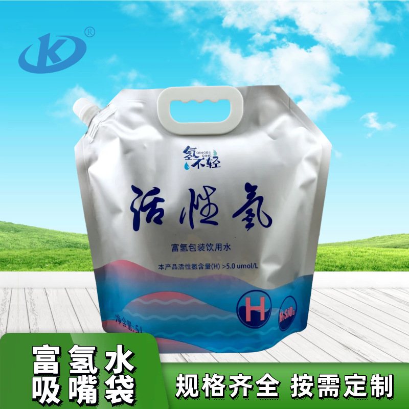 Customizable 380ml High-Barrier Spouted Pouches for Portable Mineral, Hydrogen & Alkaline Water — Aluminium Foil & Metallized Liquid Packaging