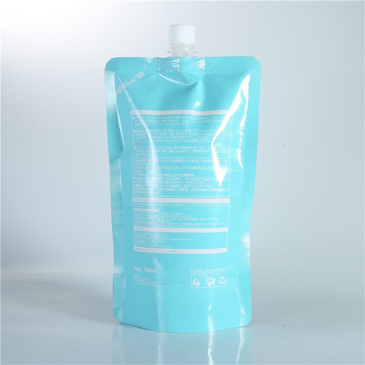 Hydrogen-Rich Water and Low-Deuterium Spring Water Packaging: Custom 100ml-5L High-Barrier Aluminum Foil / Metallized Spout Pouch with Handle