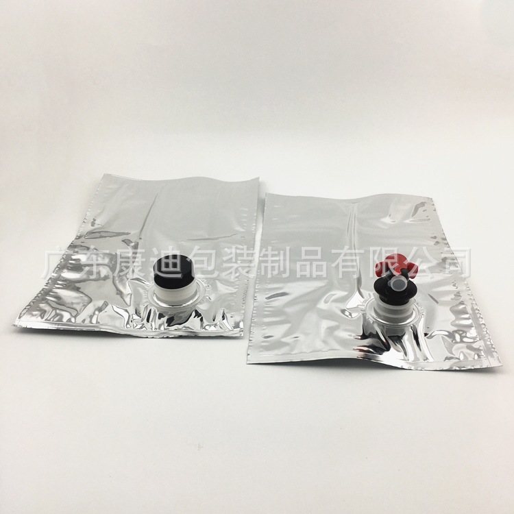5-Gallon Dual-Valve BIB Bag with PET/AL/PE and Screw-Cap Valves for Hot Coffee & Juice Concentrate Liquid Packaging, 100ml–20L
