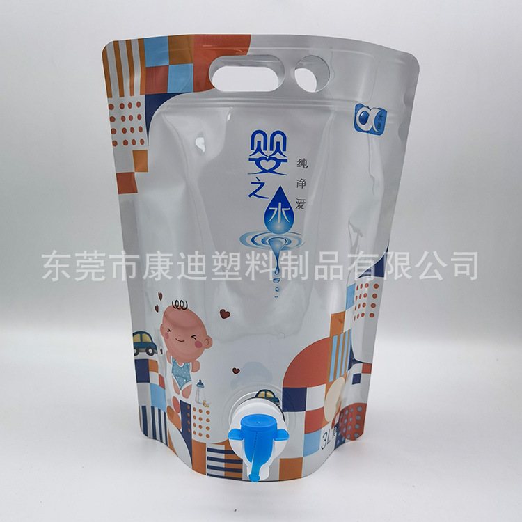 Bag-in-Box Packaging: Food-Grade 1L–5L Hand-Carry Large-Bore Dual-Valve Spout Pouch for Juice, Coffee & Wine