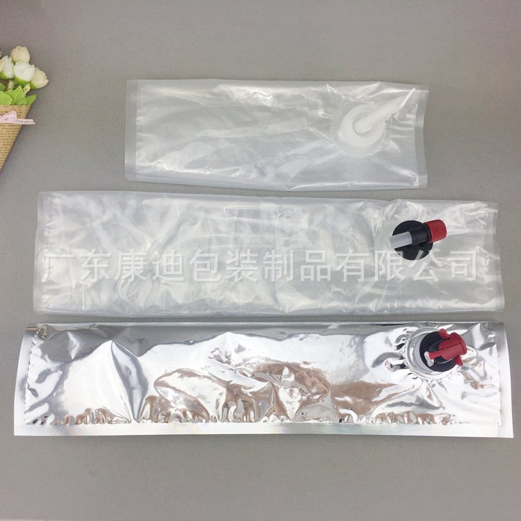 Wine Packaging: 3L Sock & Boot Shaped Valve Bags with 100ml–5L Fill, Food-Grade PET/Foil/PE Laminate & Custom Printing